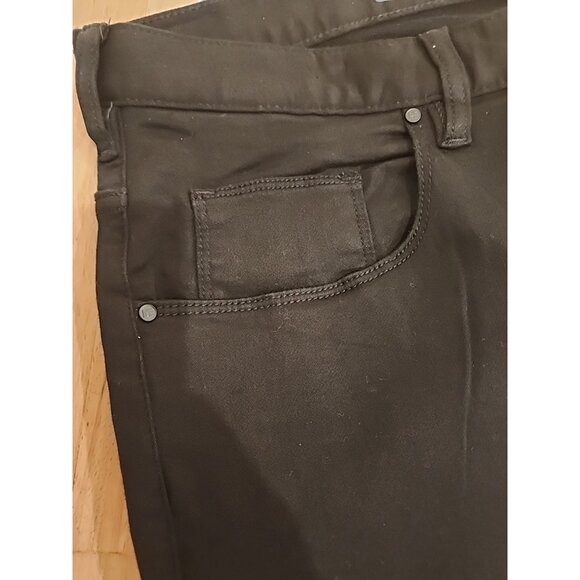 new vintage PERRY ELLIS Mens 42 x 30 Stretch Pants straight leg fit jeans black - Picture 4 of 5